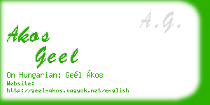 akos geel business card